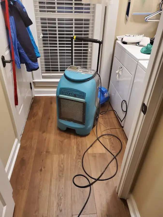 Commercial dehumidifier deployed for Flood Damage Cleanup in St. Helena